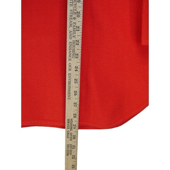 Soft Surroundings Knit Red Sweater Plus Size Women 2X Keyhole 3/4 Sleeve - Picture 11 of 12
